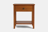 Ivy Wide 1 Drawer Bedside Table - Pine