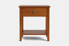 Ivy Wide 1 Drawer Bedside Table - Pine