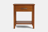 Ivy Wide 1 Drawer Bedside Table - Pine