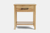 Ivy Wide 1 Drawer Bedside Table - Ash