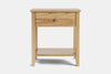 Ivy Wide 1 Drawer Bedside Table - Ash