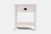 Ivy Wide 1 Drawer Bedside Table - Ash