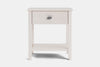 Ivy Wide 1 Drawer Bedside Table - Ash