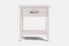 Ivy Wide 1 Drawer Bedside Table - Ash