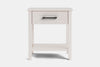 Ivy Wide 1 Drawer Bedside Table - Ash