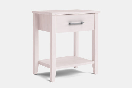 Ivy Wide 1 Drawer Bedside Table - Pine