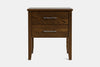 Ivy Wide 2 Drawer Bedside Table - Ash