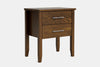 Ivy Wide 2 Drawer Bedside Table - Ash