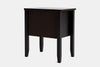 Ivy Wide 2 Drawer Bedside Table - Ash