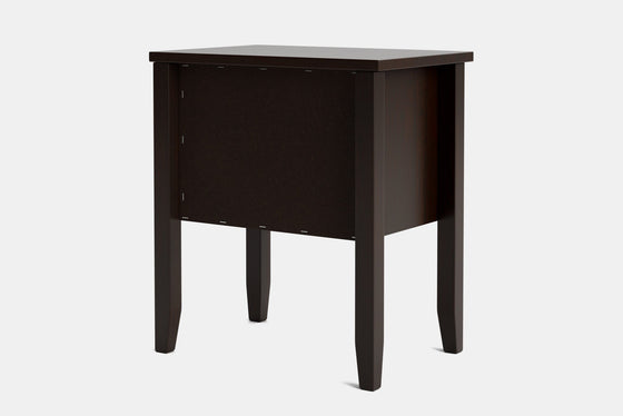 Ivy Wide 2 Drawer Bedside Table - Pine