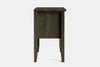 Ivy Wide 2 Drawer Bedside Table - Ash