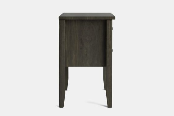 Ivy Wide 2 Drawer Bedside Table - Pine