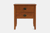 Ivy Wide 2 Drawer Bedside Table - Pine