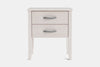 Ivy Wide 2 Drawer Bedside Table - Ash