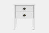 Ivy Wide 2 Drawer Bedside Table - Pine