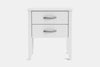 Ivy Wide 2 Drawer Bedside Table - Pine