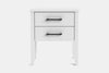 Ivy Wide 2 Drawer Bedside Table - Pine