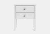 Ivy Wide 2 Drawer Bedside Table - Pine