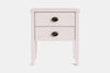 Ivy Wide 2 Drawer Bedside Table - Pine