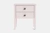 Ivy Wide 2 Drawer Bedside Table - Pine