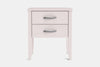 Ivy Wide 2 Drawer Bedside Table - Pine