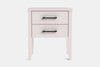 Ivy Wide 2 Drawer Bedside Table - Pine