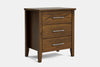 Ivy Wide 3 Drawer Bedside Table - Ash