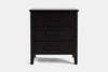 Ivy Wide 3 Drawer Bedside Table - Ash