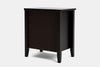 Ivy Wide 3 Drawer Bedside Table - Ash