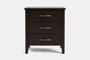 Ivy Wide 3 Drawer Bedside Table - Pine