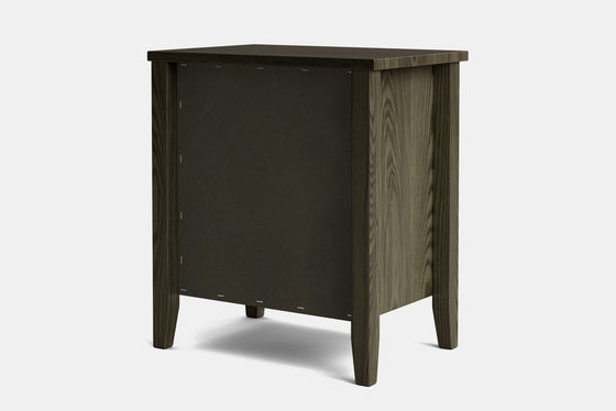 Ivy Wide 3 Drawer Bedside Table - Ash