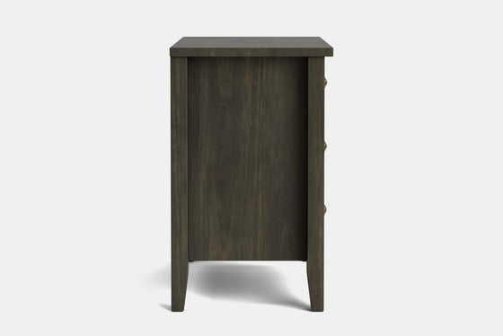 Ivy Wide 3 Drawer Bedside Table - Pine