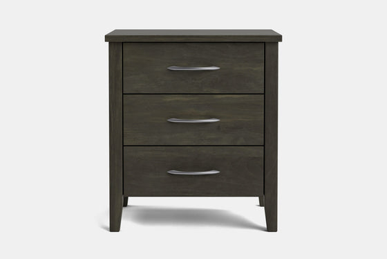 Ivy Wide 3 Drawer Bedside Table - Pine