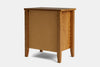 Ivy Wide 3 Drawer Bedside Table - Ash