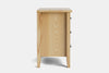 Ivy Wide 3 Drawer Bedside Table - Ash