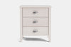 Ivy Wide 3 Drawer Bedside Table - Ash