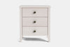 Ivy Wide 3 Drawer Bedside Table - Ash