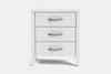 Ivy Wide 3 Drawer Bedside Table - Pine