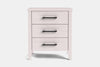 Ivy Wide 3 Drawer Bedside Table - Pine