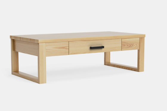 Hari Coffee Table with Drawer - Ash