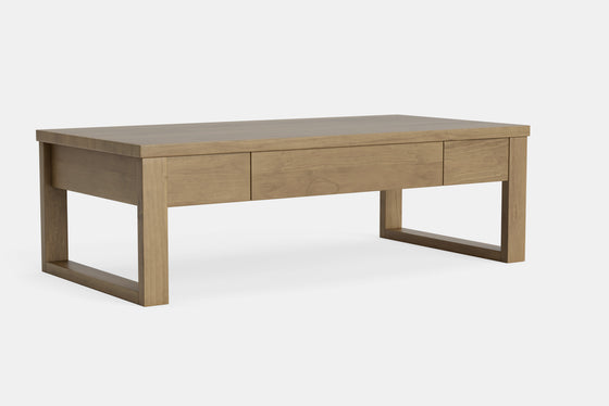 Hari Coffee Table with Drawer - Pine