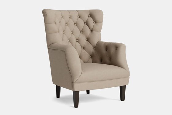 Wingback Armchair – Calico Fabric