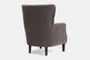 Wingback Armchair – Grey Velvet