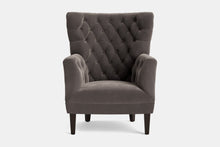  Wingback Armchair – Grey Velvet